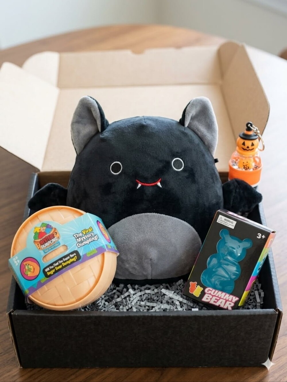 new boy girl teen kid squeeze toy squishy dumpling plush 4pc Halloween gift box